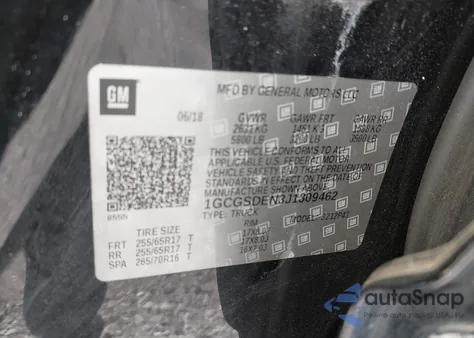 2018 Chevrolet Colorado from USA, damaged, VIN 1GCGSDEN3J1309462